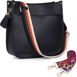 Women's Crossbody Bag Designer Vegan Leather Hobo Purse with 2 Adjustable Straps